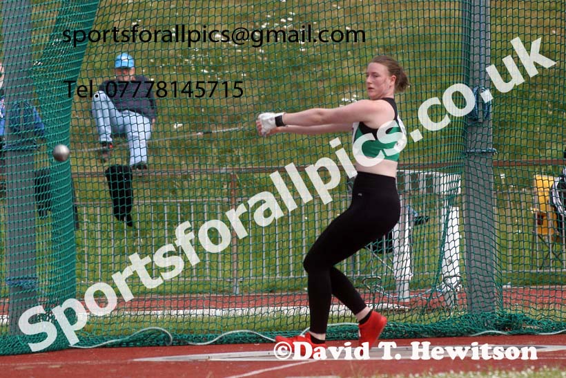 Senior womens hammer, 2022 Northern Senior and Under-20 Champs., Wavertree Athletics Centre, Liverpool. Photo: David T. Hewitson/Sports for All Pics